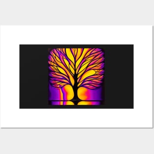 Bright Glow Tree of Life Posters and Art